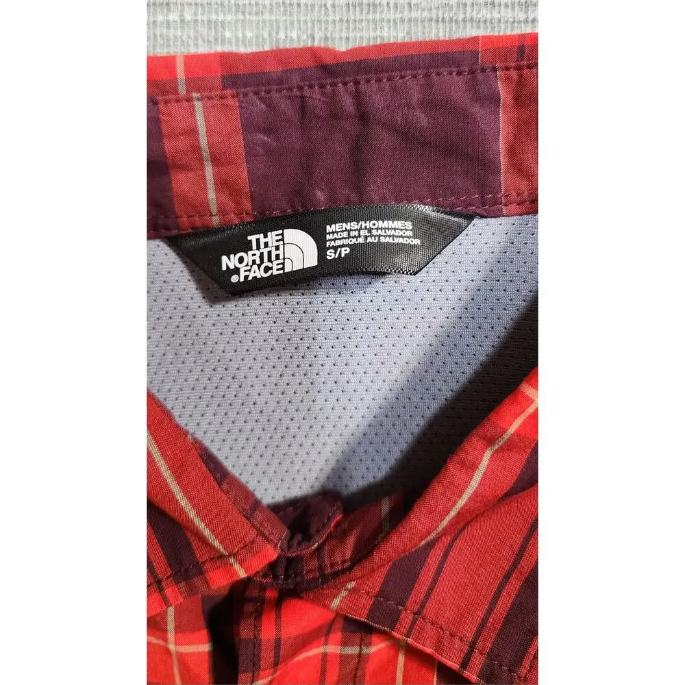 The North Face Plaid Button‎ Front Long Sleeve Shirt Mens Small